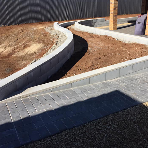Grey Easy Lock Block | Retaining Wall