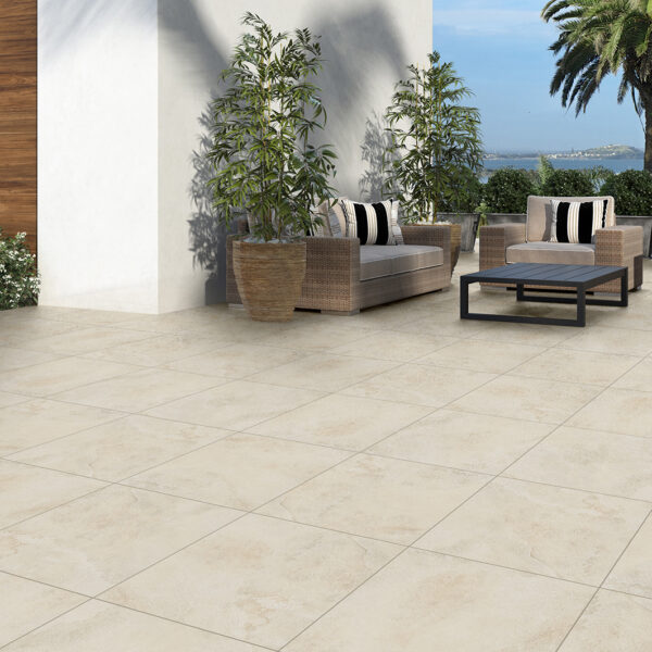 Stoneware Streaky White Outdoor Pavers