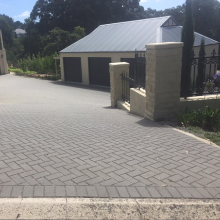 Commercial Brick Pavers Slope Driveways