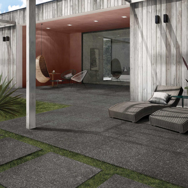 Stoneware Terrazzo Outdoor Alfresco Pavers Adelaide - Night Sky