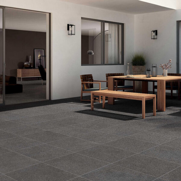 Stoneware Terrazzo Outdoor Dining Pavers Adelaide - Basalt Black