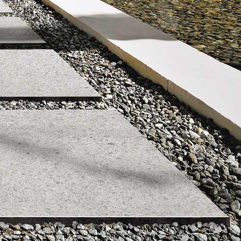 Stoneware Terrazzo Step Stone Pavers Adelaide - Ice Snow